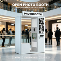 Machine Photobooth Commémorative de Tourisme Culturel PDL Pdl-5, Kiosque Selfie pour Smartphones, NFC, Bluetooth, Télécommande, Portable