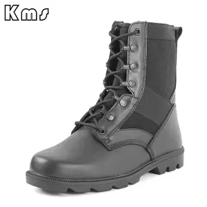 KMS Wholesale Outdoor Black Water Resistant Tactical Boots Camping Hunting Training Tactical Shoes Trekking Assault Boots