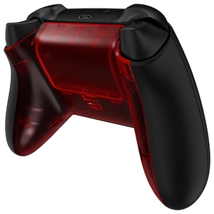 EXtremeRate Clear Red Replacement Controller Battery Cover & Bottom Shell for Xbox Series X & S Controller - Product Image 4