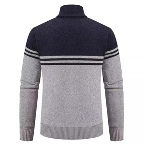 Maglione in <span class=keywords><strong>Peluche</strong></span> da Uomo Inverno 2025 Nuovo <span class=keywords><strong>Cardigan</strong></span> Invernale Ispessito con Collo Semi-Alto - Product Image 2