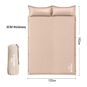 Matelas de couchage gonflable automatique simple ou double, portable et léger pour le camping en extérieur YQ-CQ05, auto-gonflant - Product Image 1