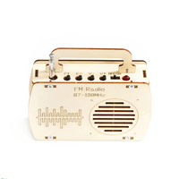DIY RADIO ALTAVOZ Experimento eléctrico Kit Kid 3D Madera Ensamblar Ciencia Ingeniería Stem Juguetes