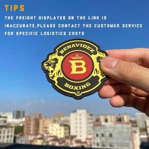 Custom Logo Rubber Iron on PVC Patch <b>Badges</b> Backpack Hat Hook Sewing Patches Soft Silicone 3D Embossed Rubber Patch for Garment - Product Image 2