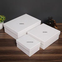 Haute qualité papier blanc carton cadeau écharpe boîte d'emballage 2mm d'épaisseur éponge doublure mode Style Souvenir avec échantillon gratuit Logo