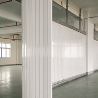 Porta da Garage Scorrevole Laterale in Lega di Alluminio Personalizzata, Elettrica, per Soffitti Bassi, Anticorrosione, Resistente al Vento, Silenziosa