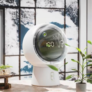Smart 5-speed Rechargeable Portable Table <b>Fan</b> <b>with</b> English <b>Remote</b> Control for Desktop Office and Home Use - Product Image 5