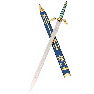Réplica de Espada de Fantasía, Cuchillo de Hoja Recta de Acero Inoxidable, Accesorio Decorativo para Cosplay, Juegos y Exhibición - Product Image 1
