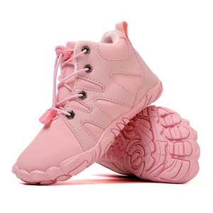 Snow Boots Boys Ankle <b>Bootie</b> Closed Toe Plush Lining Rubber Outsole Winter Warm Anti Slippery Synthetic Upper EVA Midsole - Product Image 3