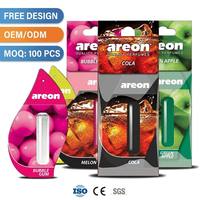 Désodorisant liquide pour voiture à suspendre Areon, logo personnalisé, OEM, livraison rapide, prêt à être expédié - 5 ml, parfum longue durée, naturel