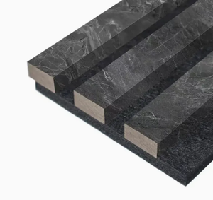 Hiện đại rắn Walnut gỗ tấm tường âm thanh hấp thụ <span class=keywords><strong>MDF</strong></span> độ ẩm không thấm nước khắc Polyester ban âm thanh tấm - Product Image 6