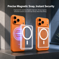Protège-cartes magnétique robuste en PC épais pour cartes à collectionner, présentoir de jeu, protection transparente, support de téléphone