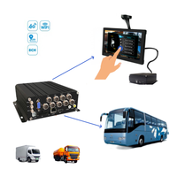 Système DVR mobile AHD 8 canaux pour voiture, camion, bus, véhicule, 8 canaux, 4G, GPS, Wifi, gestion de la flotte, suivi, surveillance, kit MDVR avec disque dur SD