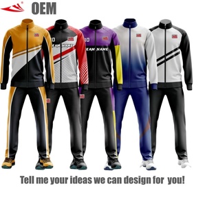 Chaqueta Deportiva al por Mayor para <span class=keywords><strong>Hombre</strong></span>, Mujer y Niño, Chaquetas de Entrenamiento de Invierno, Chaqueta Deportiva Personalizada con Cremallera para Equipo de Fútbol Rojo - Product Image 2