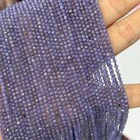 Perles d'espacement facettées rondes minuscules en Tanzanite bleue naturelle de qualité AAA de 2 mm pour la fabrication de bijoux, bracelets et boucles d'oreilles