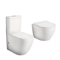 Ensembles de salle de bain modernes en deux pièces avec bidets pour toilettes d'hôtel