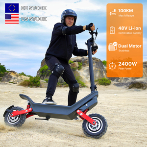 สกู๊ตเตอร์ไฟฟ้า EU US UK มอเตอร์คู่ 48V ระยะทาง 100 กม. ขับเคลื่อนทุกพื้นผิว พับได้ สำหรับผู้ใหญ่ รับน้ำหนักมาก - Product Image 1