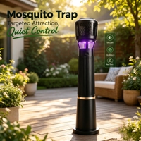 Piège à moustiques extérieur étanche au CO2, couverture 100-200 m², autonomie >8h, tueur par aspiration de dioxyde de carbone pour le contrôle des nuisibles de jardin