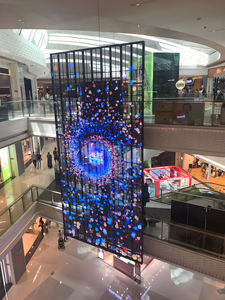 จอแสดงผล LED แบบฟิล์มใสยืดหยุ่น P10 สำหรับติดกระจก ใช้ได้ทั้งภายในและภายนอกอาคาร ความโปร่งใสสูง เหมาะสำหรับการโฆษณา - Product Image 6