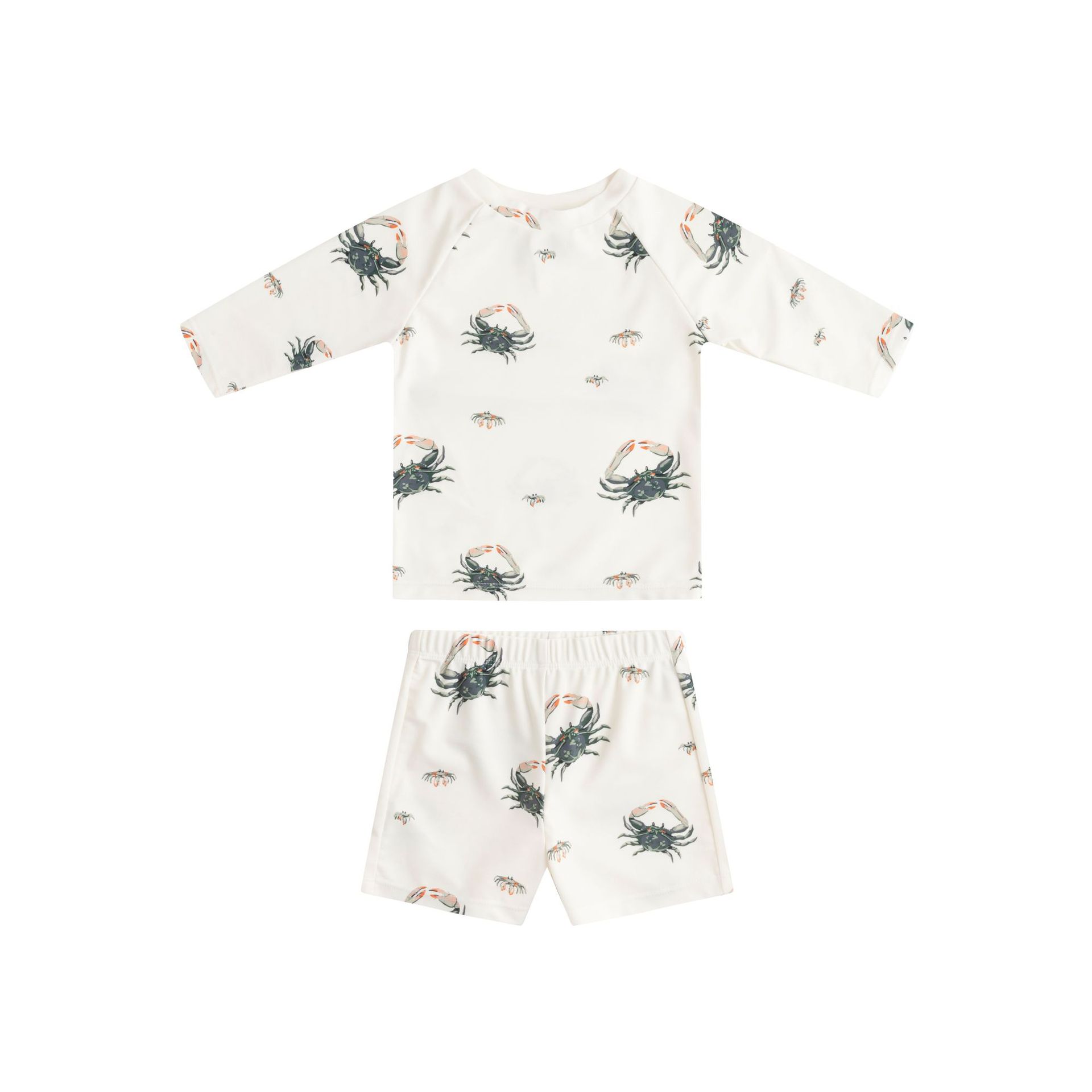 Costume intero stampato granchio verde