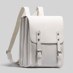 Sac à dos de voyage en cuir PU pour femmes, grande capacité, imprimé tendance, fermeture éclair, polyester, dos ergonomique, extérieur - Product Image 2