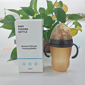 Échantillon Gratuit <span class=keywords><strong>Biberon</strong></span> Anti-Colique Personnalisé en Silicone <span class=keywords><strong>150ml</strong></span> Sans BPA Portable Col Large Motif Imprimé 0-12 Mois - Product Image 2