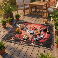 Cadeau d'Halloween - Tapis et couvertures en tapisserie jacquard tissée
