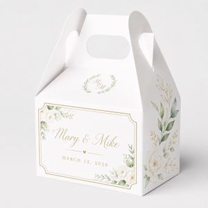 Custom Printed Premium Wedding Favor <b>Gift</b> Box Personalized Packaging <b>for</b> Guests - Product Image 2