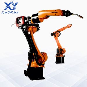 Robot de soudage articulé 6 axes KUKA, équipement de station de cellule automatique PLC/Moteur, intelligent, pour soudage TIG, avec système d'extraction, petit modèle d'occasion, 12 kg - Product Image 1