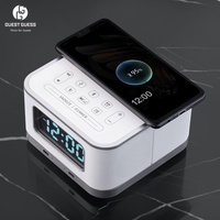 Gast Gok Stijlvolle En Luxe Design Digitale Metalen Hotel Wekkers Voor Woonkamer Usb Draadloos Opladen Bluetooth Functies