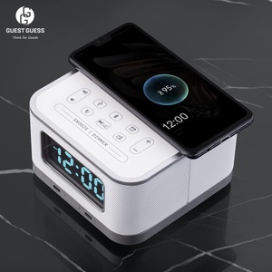 Khách đoán Phong cách & sang trọng thiết kế kỹ thuật số khách sạn Đồng hồ báo thức với USB, sạc không dây, và các tính năng bluetooth - Product Image 4