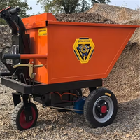 Chariots à main électriques Dépoussiéreurs Camions à benne basculante pour la manutention de matériaux de chantier Transport efficace de briques de ciment et de sable