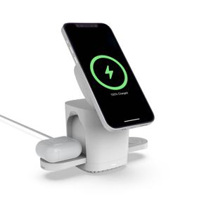 Estación de carga inalámbrica magnética plegable 3 en 1 para iPhone 12/<span class=keywords><strong>2023</strong></span>, Apple Watch y <span class=keywords><strong>AirPods</strong></span>, novedad de 13/14 - Product Image 3