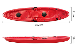 China Fabricación Venta caliente Kayaks de mar doble <span class=keywords><strong>Kayak</strong></span> de <span class=keywords><strong>pesca</strong></span> para <span class=keywords><strong>2</strong></span> <span class=keywords><strong>personas</strong></span> - Product Image 3