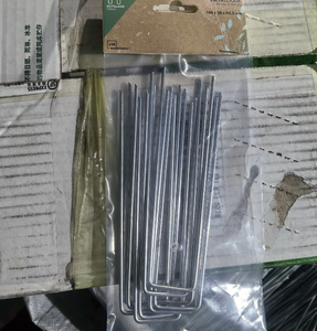 Estacas galvanizadas en forma de U para césped, clavos para suelo, para tela antihierbas en paisajismo - Product Image 6