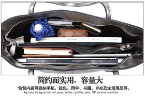 Sacs fourre-tout en cuir de style simple de couleur pure pour femmes de vente chaude - Product Image 4