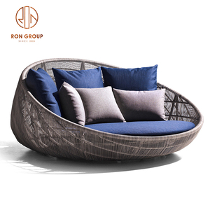 Mobili <span class=keywords><strong>da</strong></span> <span class=keywords><strong>esterno</strong></span> con schienale alto in stile moderno salotto <span class=keywords><strong>da</strong></span> giardino divano in rattan set di mobili patio balcone chaise poltrona - Product Image 3