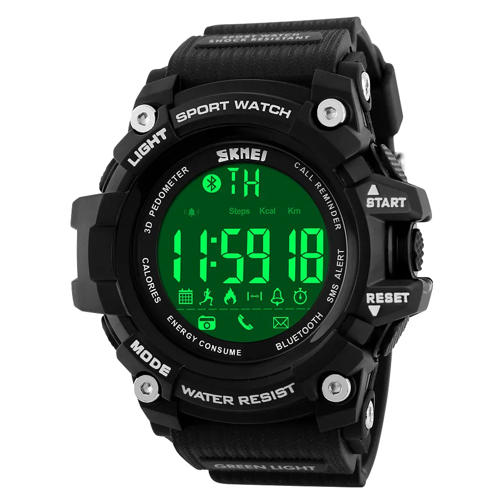 SKMEI 1227 popolare piccolo MOQ orologio da polso impermeabile relojes hombre sport smartwatch marmellata tangan