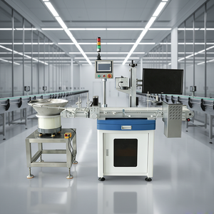 Máquina Automática de Marcado UV de 10W para Tapas de Botellas, Alta Precisión, Autoenfoque, Sistema Integrado de Inspección Visual y Rechazo para 100% de las Piezas - Product Image 1