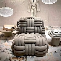Fauteuil inclinable individuel de luxe d'inspiration italienne, structure en bois massif, revêtement en cuir – Design tressé élégant pour salon