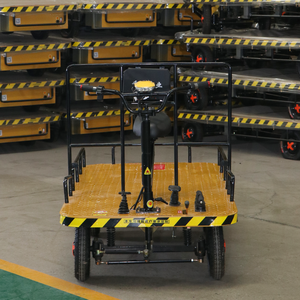 Troli Listrik Roda Empat Tugas Berat, Dorong Manual, Senyap, Bak Datar, Truk Dumper Listrik, Troli Pengangkut Listrik - Product Image 6