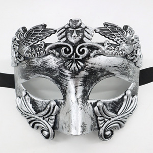 Masque de mascarade demi-visage en PVC de style égyptien, grec, romain, vénitien pour <span class=keywords><strong>homme</strong></span>, haute qualité, pour cosplay, costume, Halloween, fêtes costumées - Product Image 3