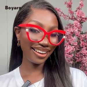 Boyarn nhà sản xuất cung cấp chất lượng cao thời trang nhựa khung kính mắt chống ánh sáng màu xanh kính cho phụ nữ 2024 - Product Image 2