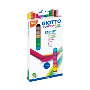 GIOTTO - ชุดชอล์กสี ROBERCOLOR CARREE จำนวน 12 แท่ง - Product Image 1