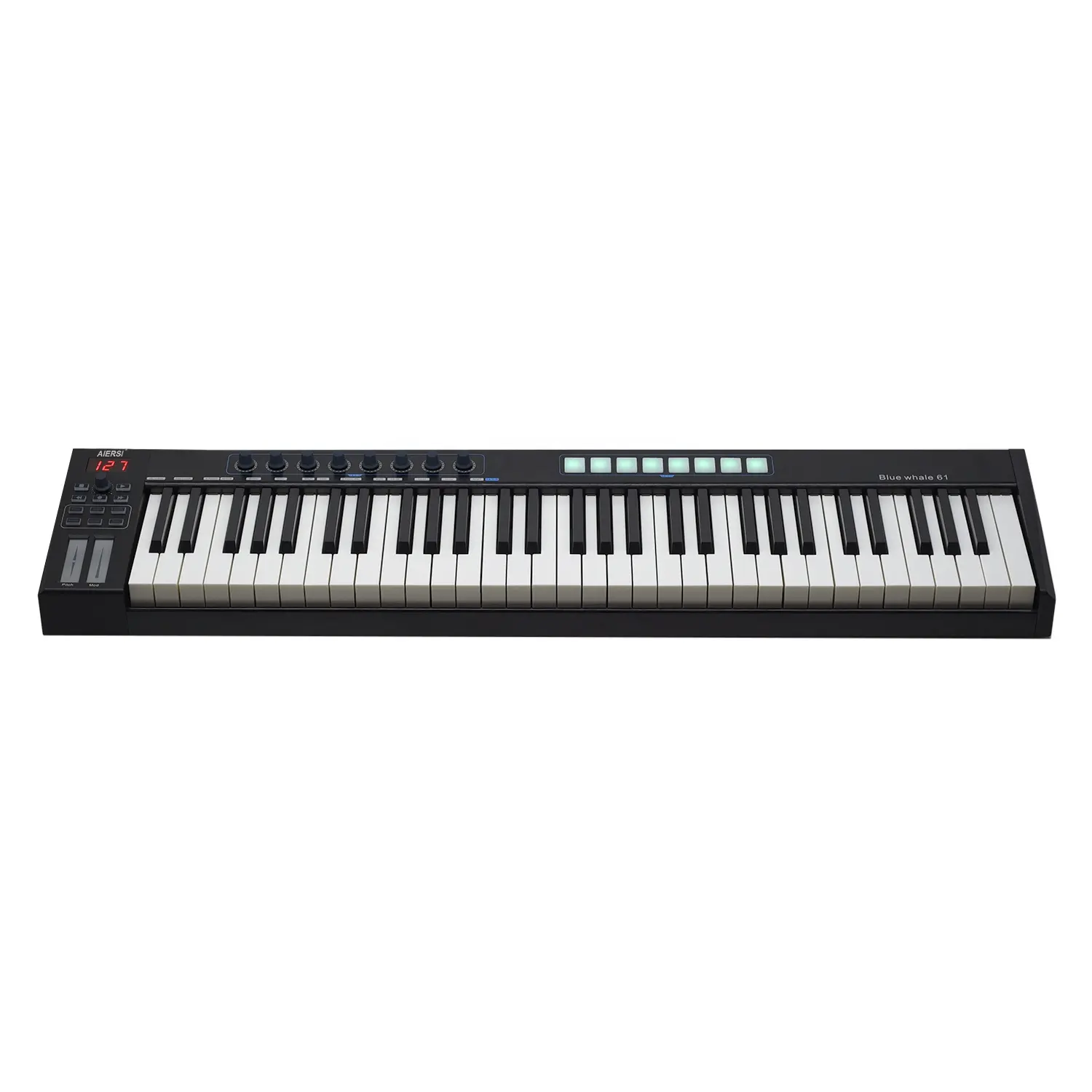 ألعاب موسيقية ماركة Aiersi, ألعاب موسيقية ماركة Aiersi لوحة مفاتيح موسيقية أخرى أزرار تحكم بيانو midi 61 مفتاح شبه ثقالة مع منفذ USB
