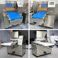 Machine à déposer le gâteau de type piston, mini déposeur de pâte à gâteau, déposeur de cupcakes gras, ligne de production de remplissage