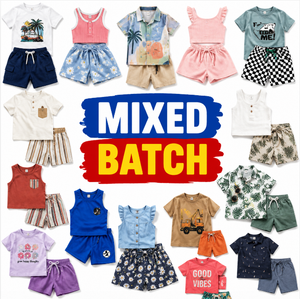 Conjunto de Top y Shorts para Niñas, Artículos de Verano de Moda, Mezcla Aleatoria, Gran Venta para Tiendas y Puestos - Product Image 3