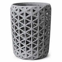 Service d'impression 3D métal SLM : Pièce à structure en treillis, bijoux personnalisés, cylindre en treillis creux