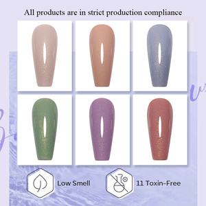 IMTITI Fábrica Mayorista, Set de 6 Colores de Esmalte de Uñas en Gel Dorado Fluido, Esmalte de Gel Sin Hema ni TPO, Fábrica de Esmalte de Gel, MOQ Bajo, Logotipo Personalizado - Product Image 2