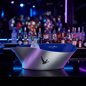 Cubo de Hielo Iluminado para 4 Botellas, Acabado Mate, para Clubes de Playa y Discotecas, Suministro al por Mayor, Personalización OEM - Product Image 2