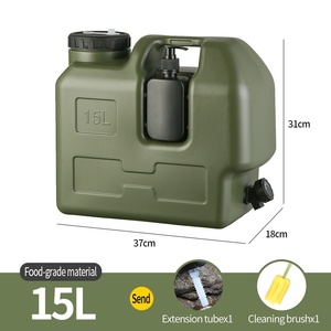 Sacs de stockage d'eau en PE pour cuisine de <span class=keywords><strong>camping</strong></span> en plein air, avec robinet monté sur voiture, portables, légers, étanches, de forme rectangulaire - Product Image 2